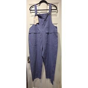 Yesno Women's Wide Relaxed Fit Blue Overalls. New With Tags. Size L
